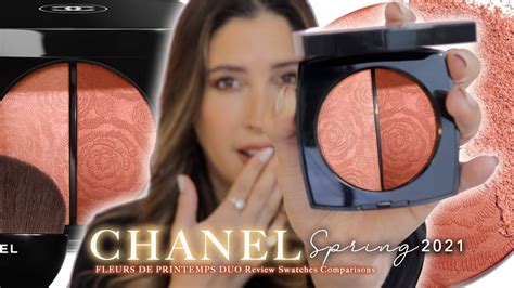 chanel blush fleurs de printemps|Chanel Fleurs de Printemps Blush & Highlighter Review & Swatches.